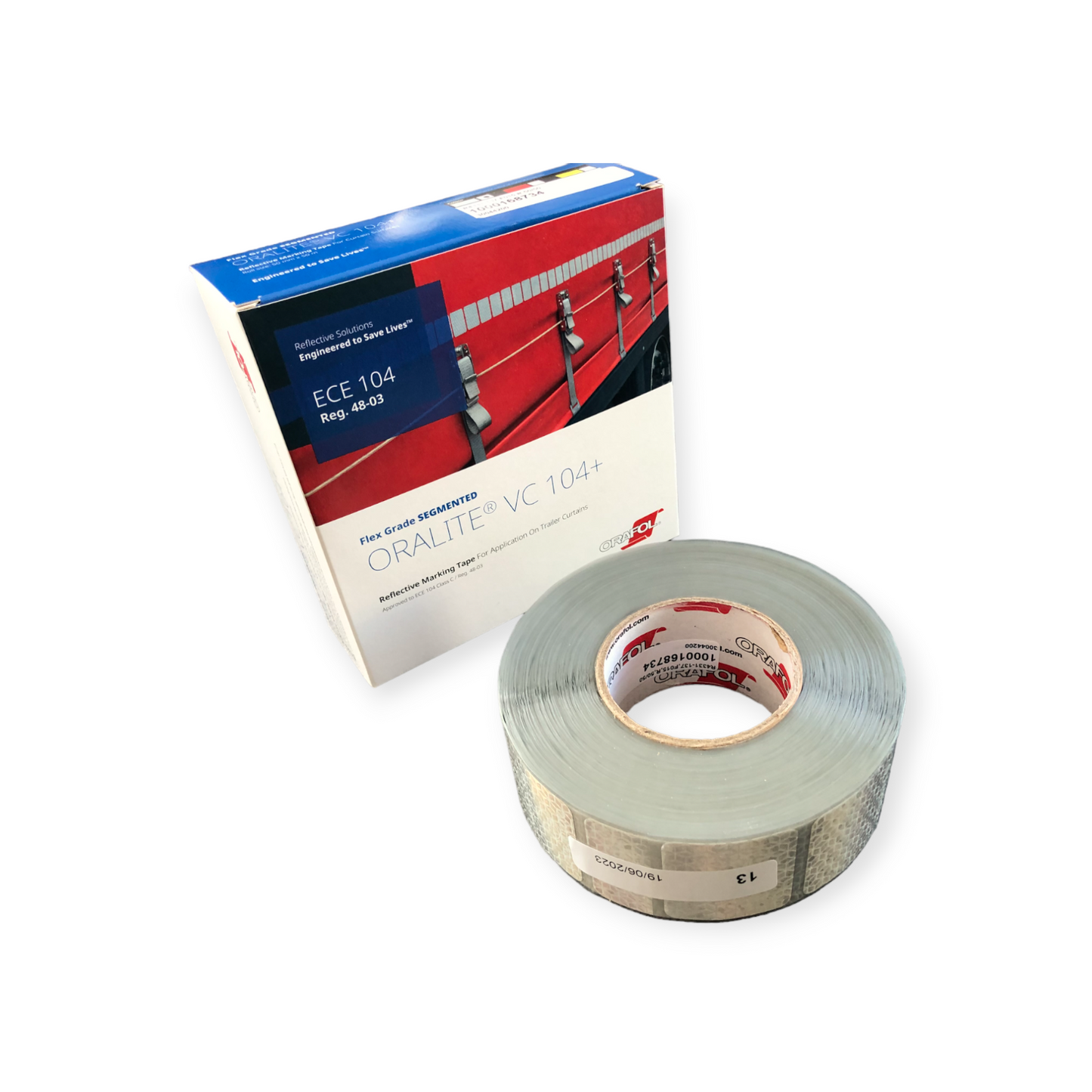 Silver/White Segmented Conspicuity Tape Ece 104