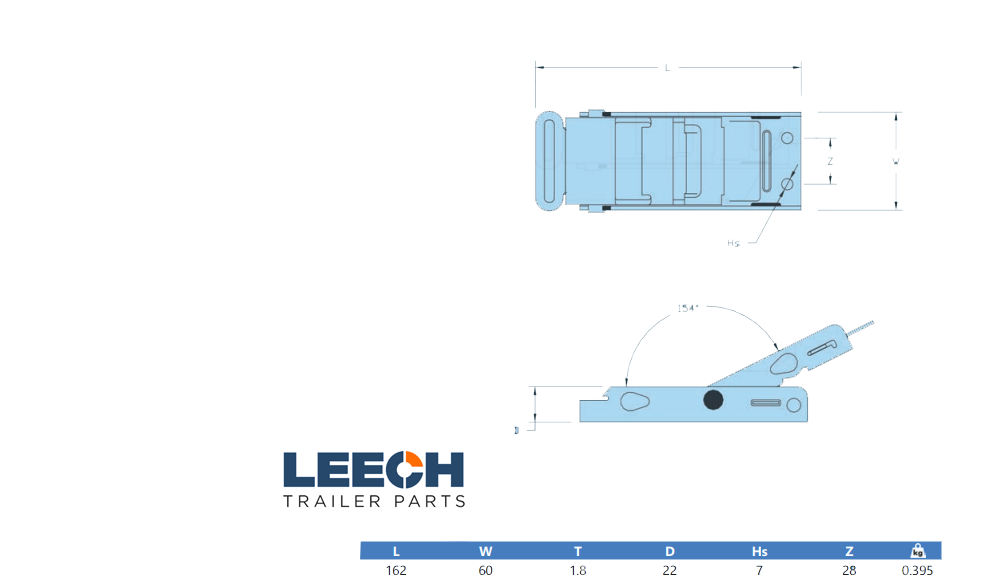 Type "86" Non Slip Latchpull Buckle