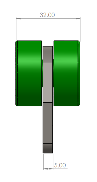 Montracon Green Single Runner (NH532GM)