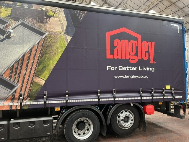 Langley digital-print curtain side