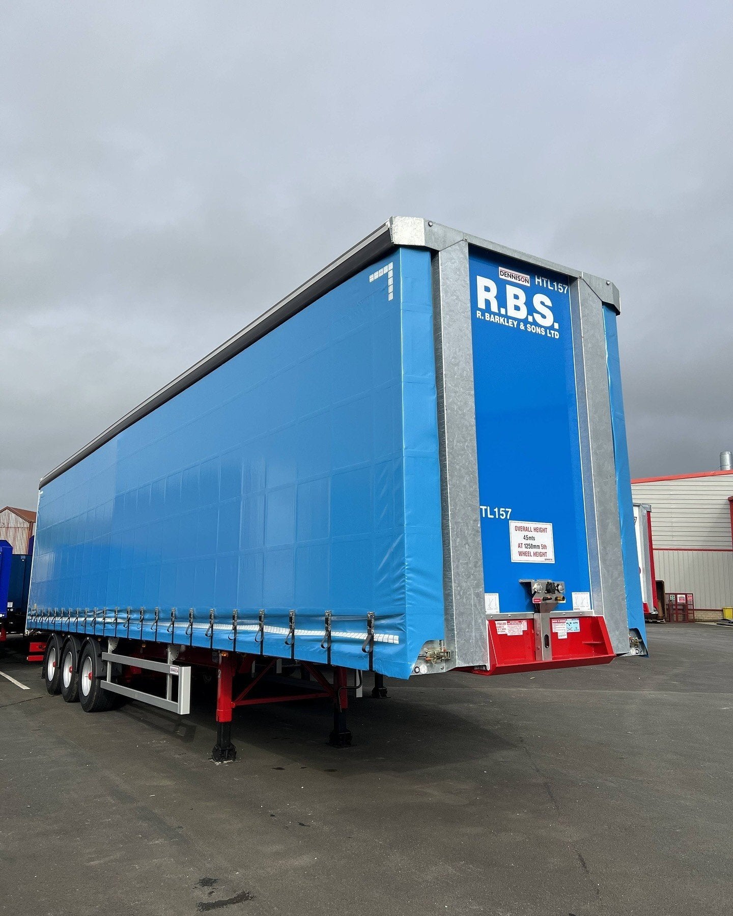 R. Barkley & Sons curtainside trailer