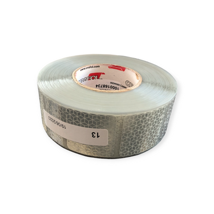 Silver/White Segmented Conspicuity Tape Ece 104