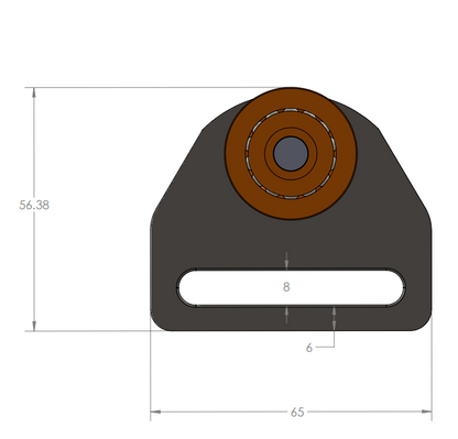 Net Hanger Orange Wheel 28mm