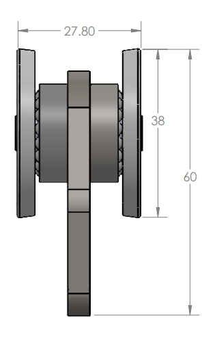 Nethanger Bracket Steel Wheel With Bearings